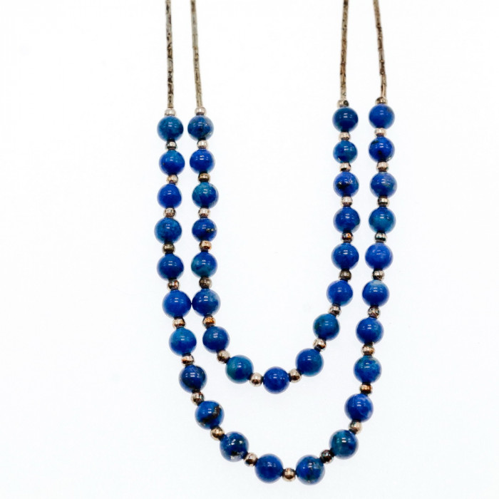 Sky Jewelry Серебряное ожерелье с агатом  Грация