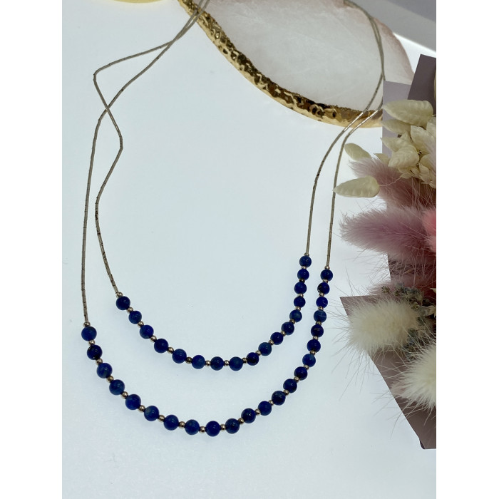 Sky Jewelry Серебряное ожерелье с агатом  Грация