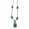 Sky Jewelry Серебряное ожерелье с малахитом  Винтаж
