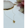 Sky Jewelry Золотая цепочка с кулоном гелиодор   Сердце