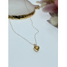 Sky Jewelry Золотая цепочка с кулоном гелиодор   Сердце