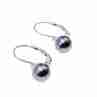 Sky Jewelry Золотые серьги с жемчугом и бриллиантом  Сказка