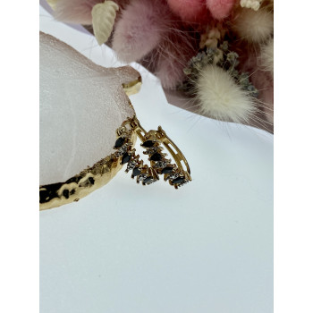 Sky Jewelry Серебряные серьги в позолоте с сапфирами  Грация