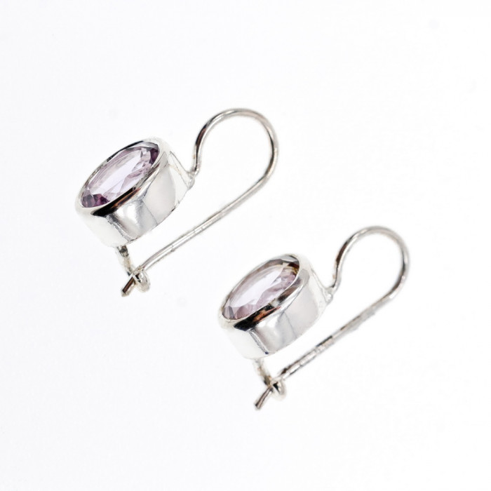 Sky Jewelry Серебряные серьги с турмалином  Классика