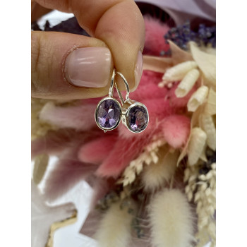 Sky Jewelry Серебряные серьги с турмалином  Классика