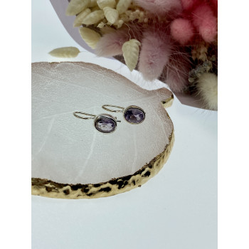 Sky Jewelry Серебряные серьги с турмалином  Классика