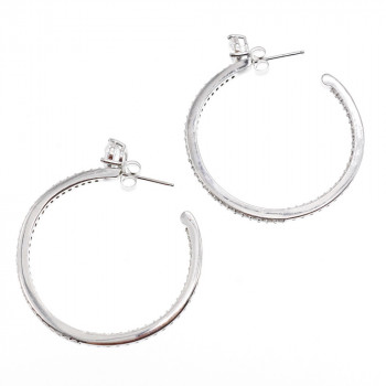 Sky Jewelry Серебряные серьги с фианитами  Совершенство