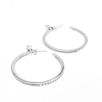 Sky Jewelry Серебряные серьги с фианитами  Совершенство