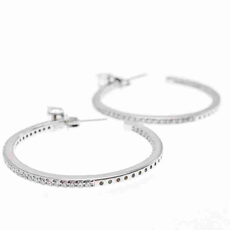 Sky Jewelry Серебряные серьги с фианитами  Совершенство