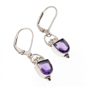 Sky Jewelry Серебряные серьги с танзанитом  Винтаж