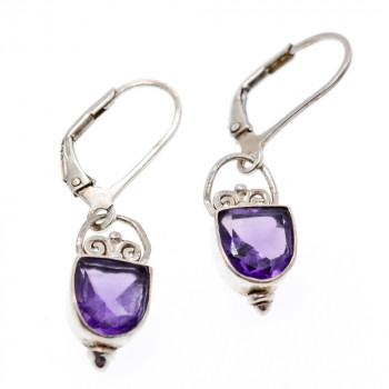 Sky Jewelry Серебряные серьги с танзанитом  Винтаж