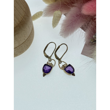 Sky Jewelry Серебряные серьги с танзанитом  Винтаж