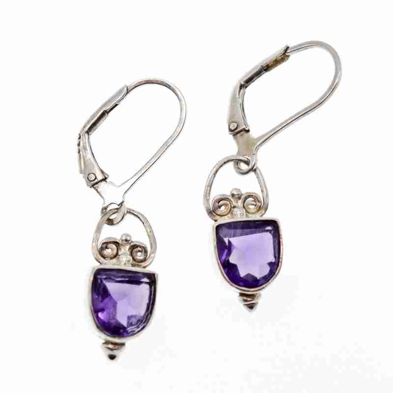 Sky Jewelry Серебряные серьги с танзанитом  Винтаж