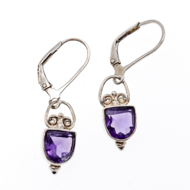 Sky Jewelry Серебряные серьги с танзанитом  Винтаж