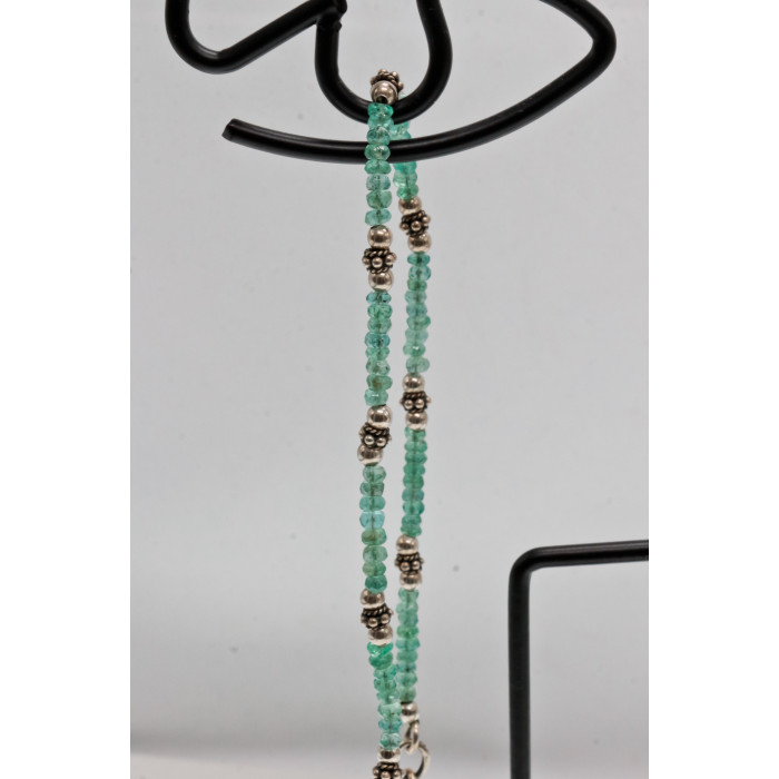 Sky Jewelry Серебряное ожерелье с нефритом  Настроение