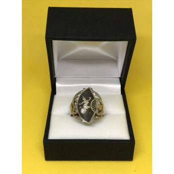 Sky Jewelry Серебряное кольцо 925 проба сиамское серебро