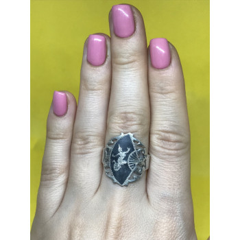 Sky Jewelry Серебряное кольцо 925 проба сиамское серебро