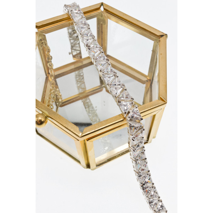 Sky Jewelry Серебряный браслет с фианитами  Роскошь