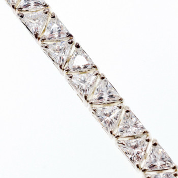 Sky Jewelry Серебряный браслет с фианитами  Роскошь