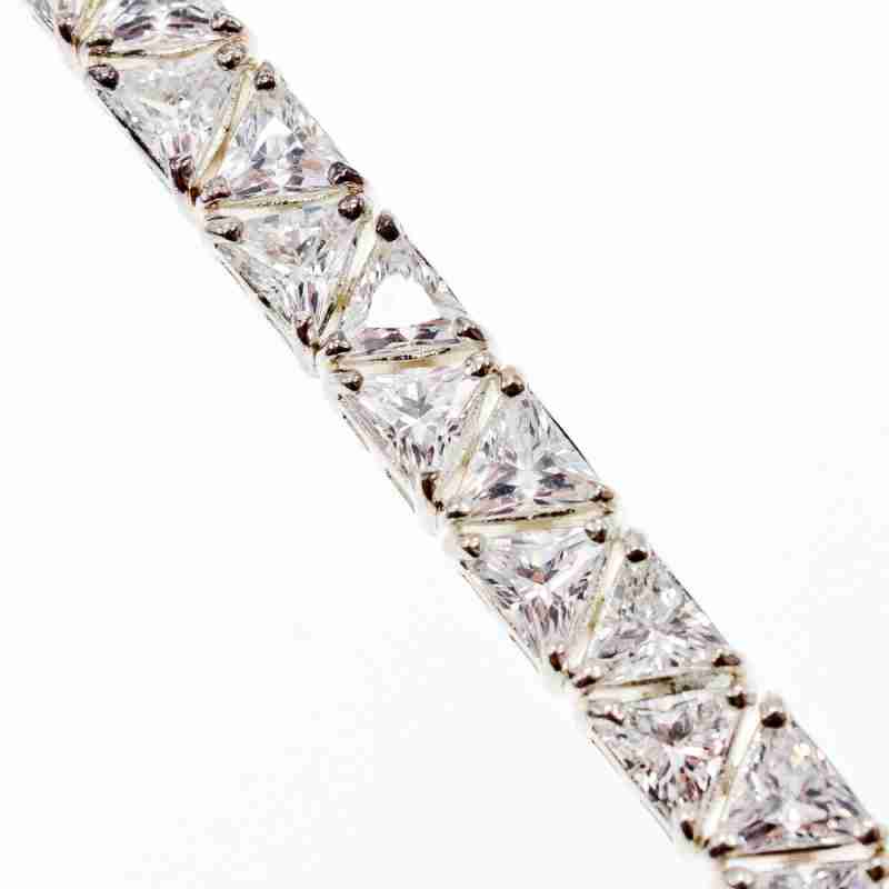 Sky Jewelry Серебряный браслет с фианитами  Роскошь