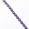 Sky Jewelry Серебряный браслет с аметистами  Мечта