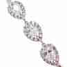 Sky Jewelry Серебряный браслет с фианитами  Блеск капли