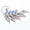 Sky Jewelry Серебряная брошь с камнями ларимар