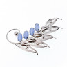 Sky Jewelry Серебряная брошь с камнями ларимар