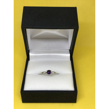 Sky Jewelry Серебряное кольцо с фиолетовым фианитом