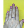 Sky Jewelry Серебряное кольцо с фиолетовым фианитом