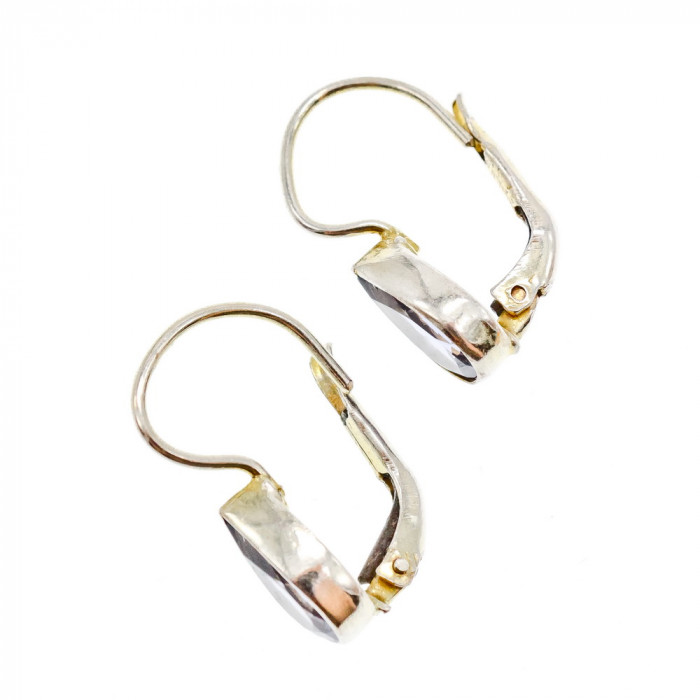 Sky Jewelry Серебряные серьги с турмалином  Капля