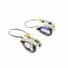 Sky Jewelry Серебряные серьги с турмалином  Капля