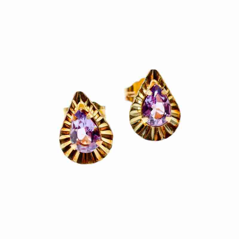 Sky Jewelry Золотые серьги с танзанитом   Капля