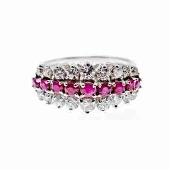 Sky Jewelry Серебряное кольцо с розовой шпинелью и фианитами  Сладость