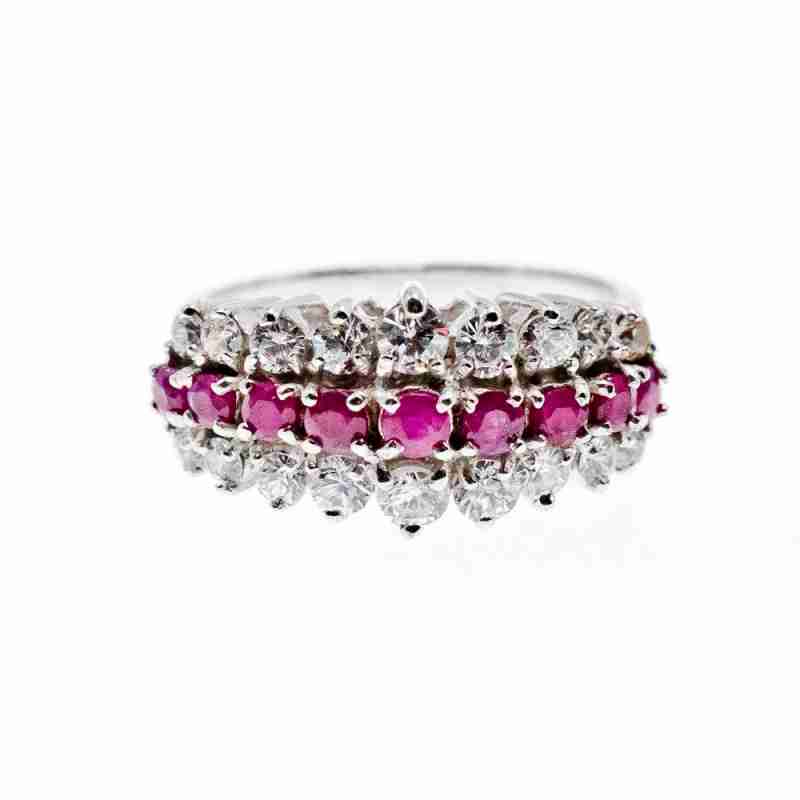 Sky Jewelry Серебряное кольцо с розовой шпинелью и фианитами  Сладость