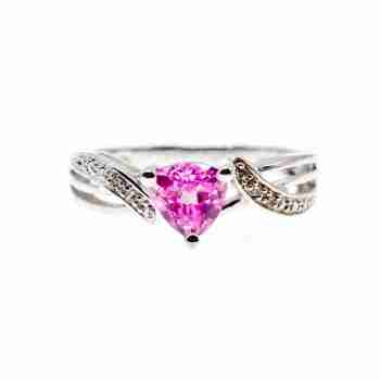 Sky Jewelry Серебряное кольцо со шпинелью  Нежность