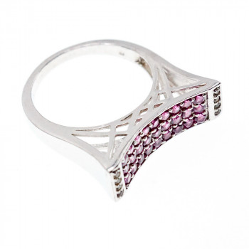 Sky Jewelry Серебряное кольцо с фианитами  Мечта