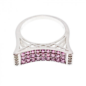 Sky Jewelry Серебряное кольцо с фианитами  Мечта