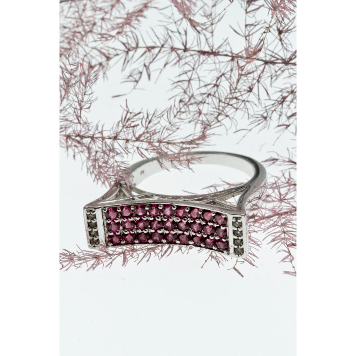 Sky Jewelry Серебряное кольцо с фианитами  Мечта