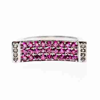 Sky Jewelry Серебряное кольцо с фианитами  Мечта
