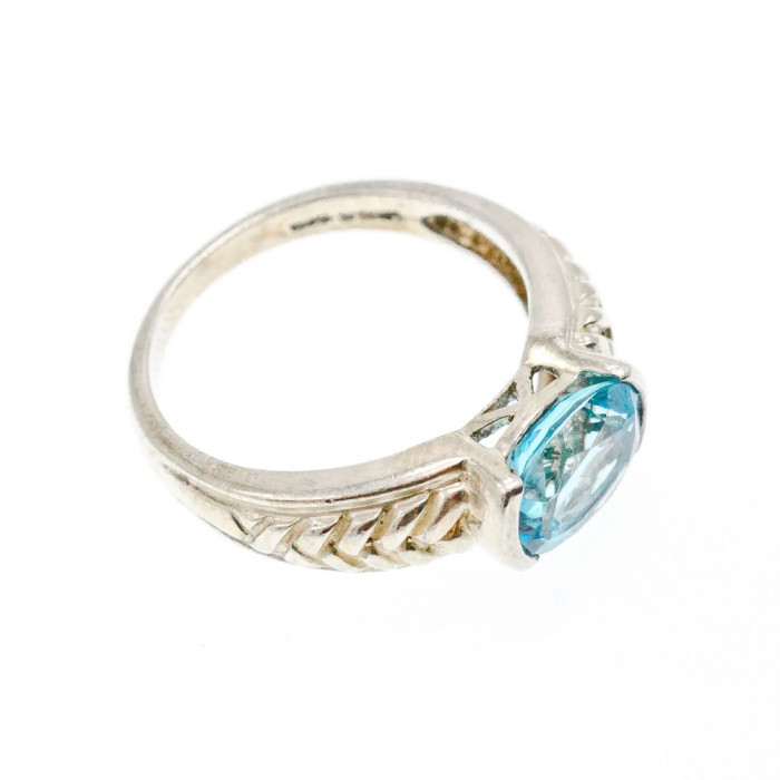 Sky Jewelry Серебряное кольцо с топазом  Винтаж