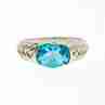 Sky Jewelry Серебряное кольцо с топазом  Винтаж