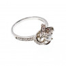 Sky Jewelry Серебряное кольцо с фианитами  Цветенье