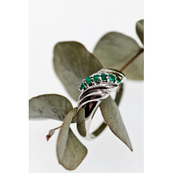 Sky Jewelry Серебряное кольцо с фианитами  Виноград