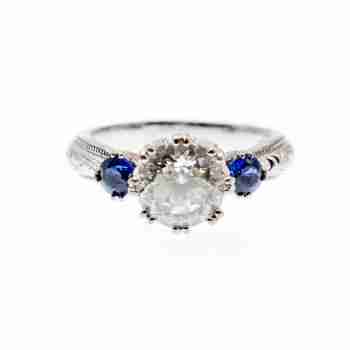 Sky Jewelry Серебряное кольцо с фианитами  Волшебство