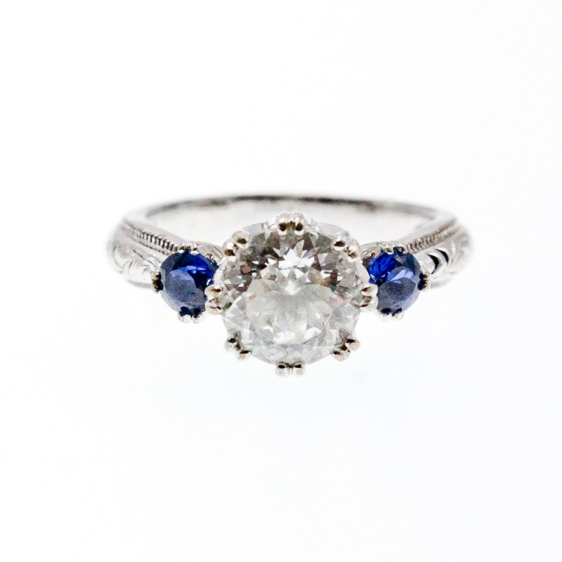 Sky Jewelry Серебряное кольцо с фианитами  Волшебство