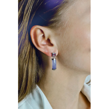 Sky Jewelry Серебряные серьги с иолитом  Наслаждение