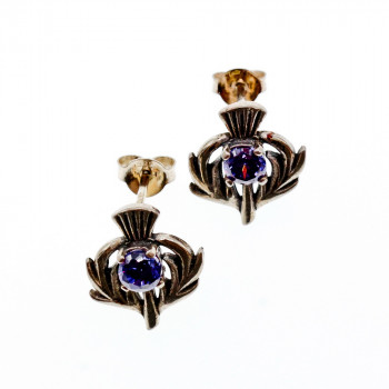 Sky Jewelry Серебряные серьги с иолитом  Стиль