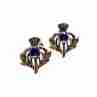 Sky Jewelry Серебряные серьги с иолитом  Стиль