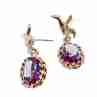 Sky Jewelry Серебряные серьги со шпинелью  Винтаж